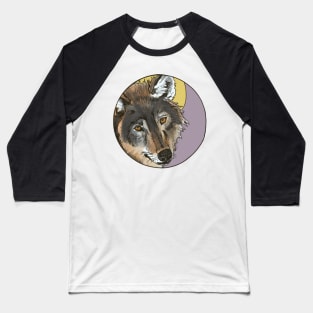 Wolf-Circle edit Baseball T-Shirt